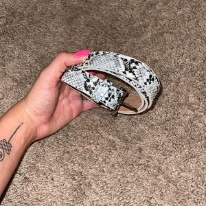 Snake skin belt